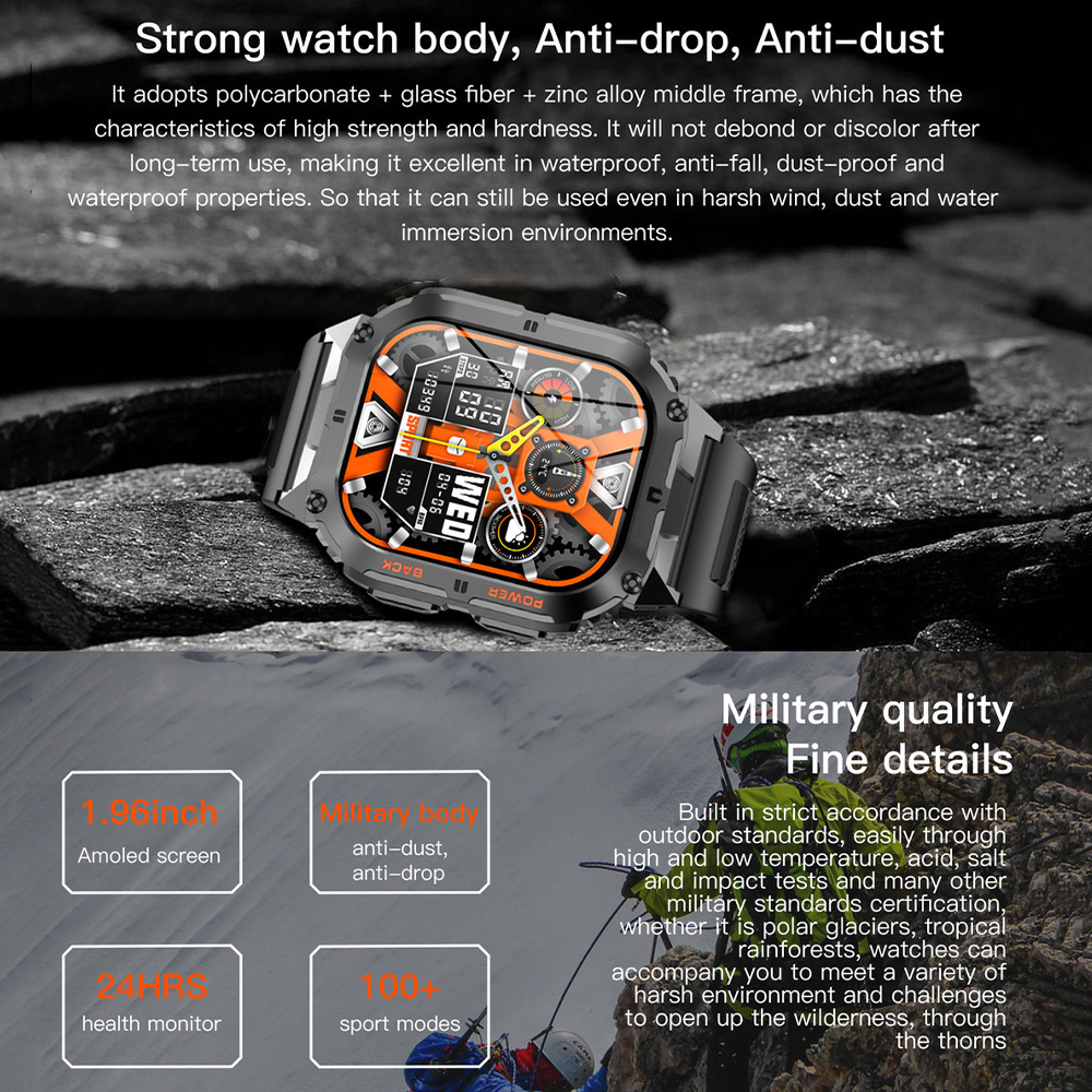 K61 Pro Smart Watch Men Women  - огляд і ціна Smartwatch Watches For Women With Gps