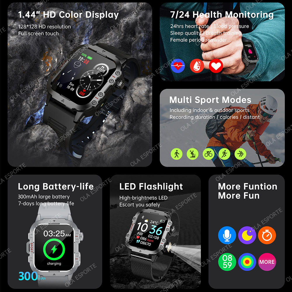 2026 New Rugged Military GPS S - огляд і ціна Smartwatch Watches For Women With Gps