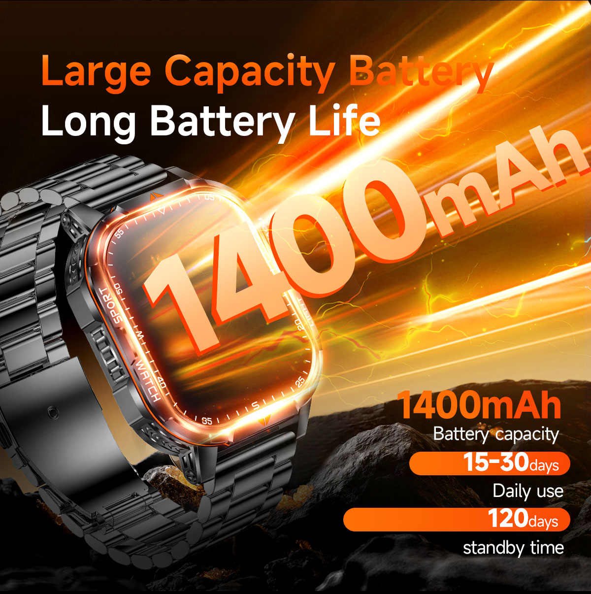 2026 New 1400mAh Super Large B - огляд і ціна Smartwatch Watches For Girls