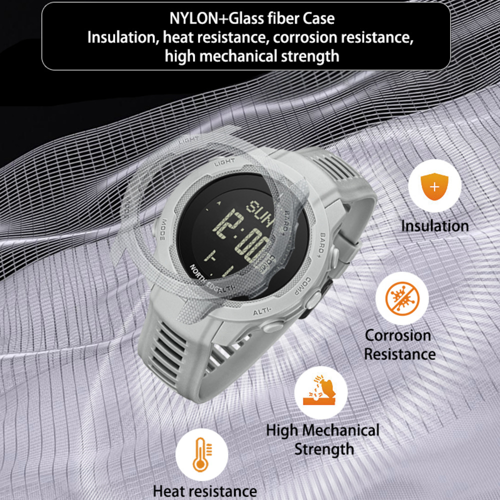NORTH EDGE VERTICO Mens Watch  - огляд і ціна Altimeter Compass Watch