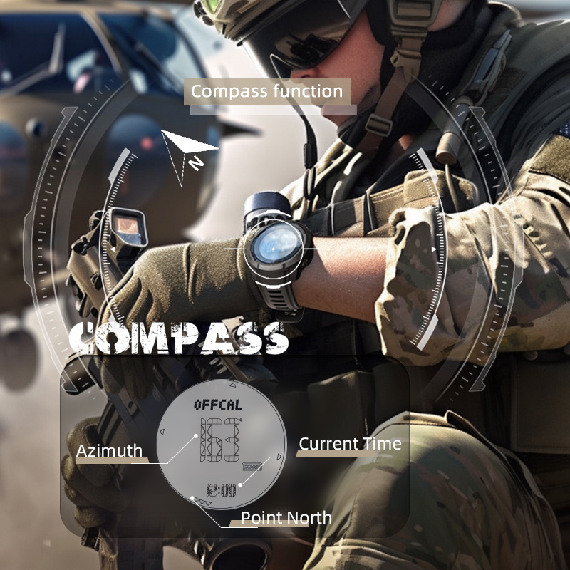 NORTH EDGE VERTICO Mens Watch  - огляд і ціна Altimeter Compass Watch