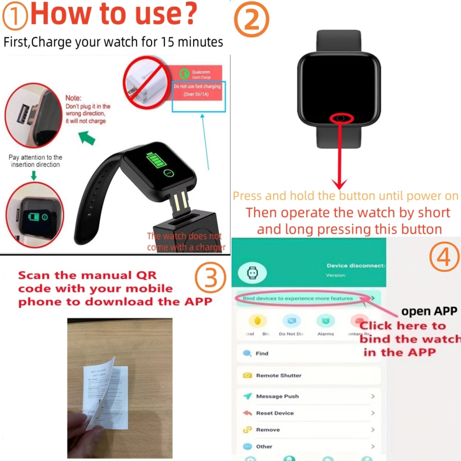Smart Watch Message Remind Mus - огляд і ціна Smartwatch Watches For Girls