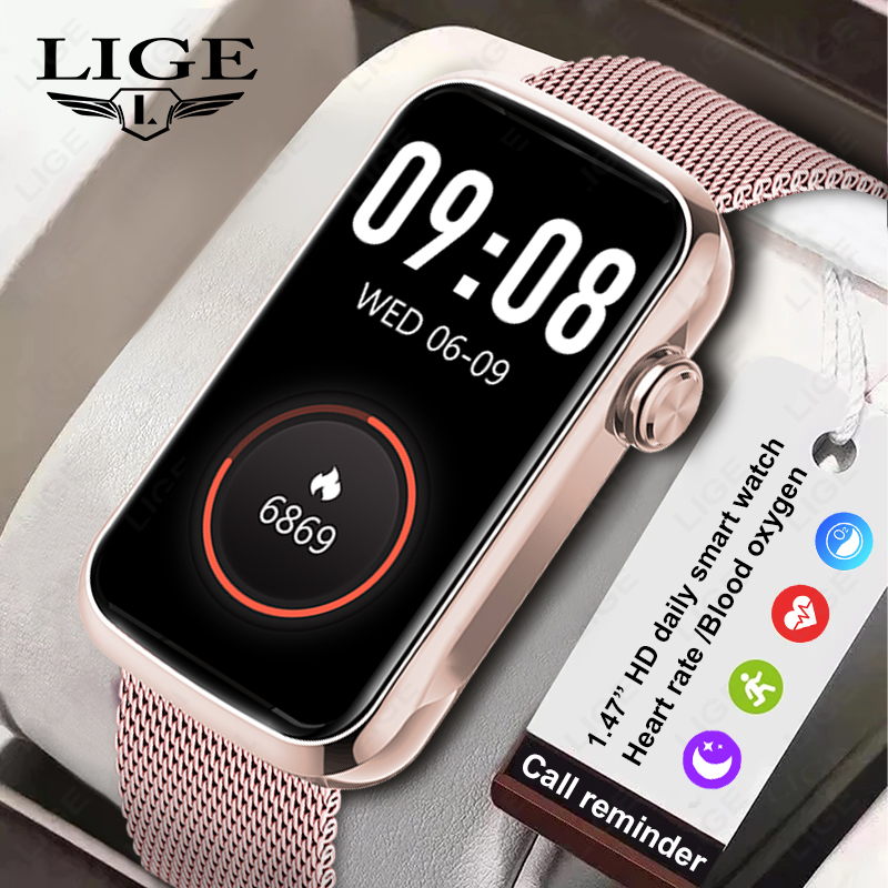LIGE 1.47'' Smart Watch Women  - огляд і ціна Watches Ladies Smartwatch