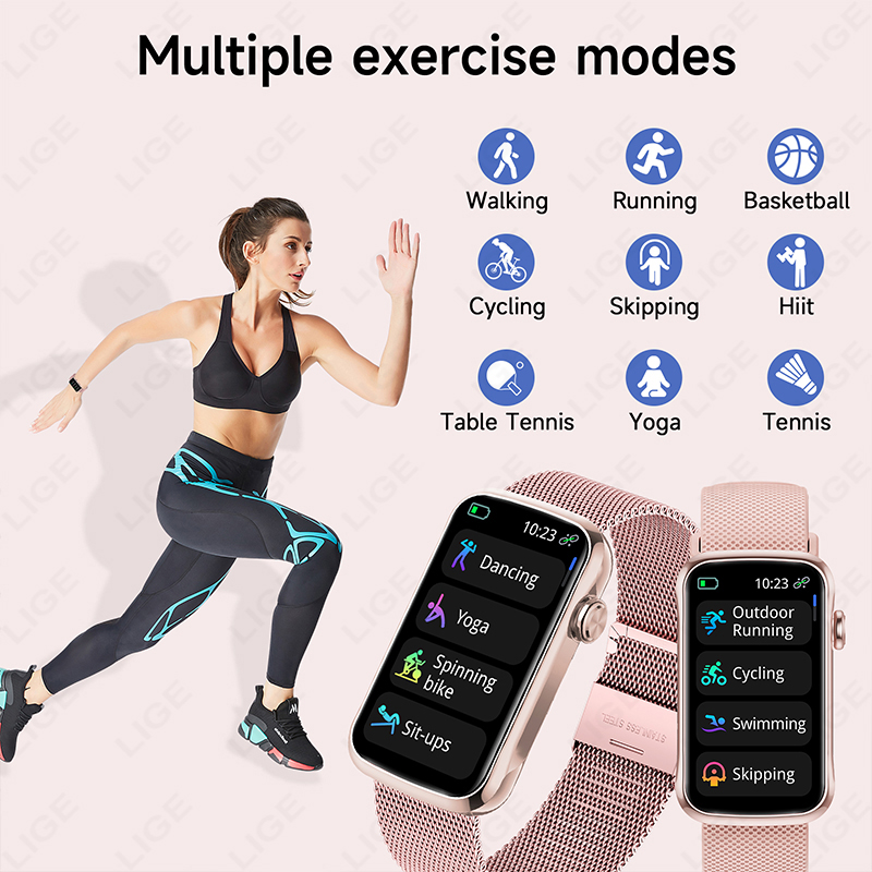 LIGE 1.47'' Smart Watch Women  - огляд і ціна Watches Ladies Smartwatch