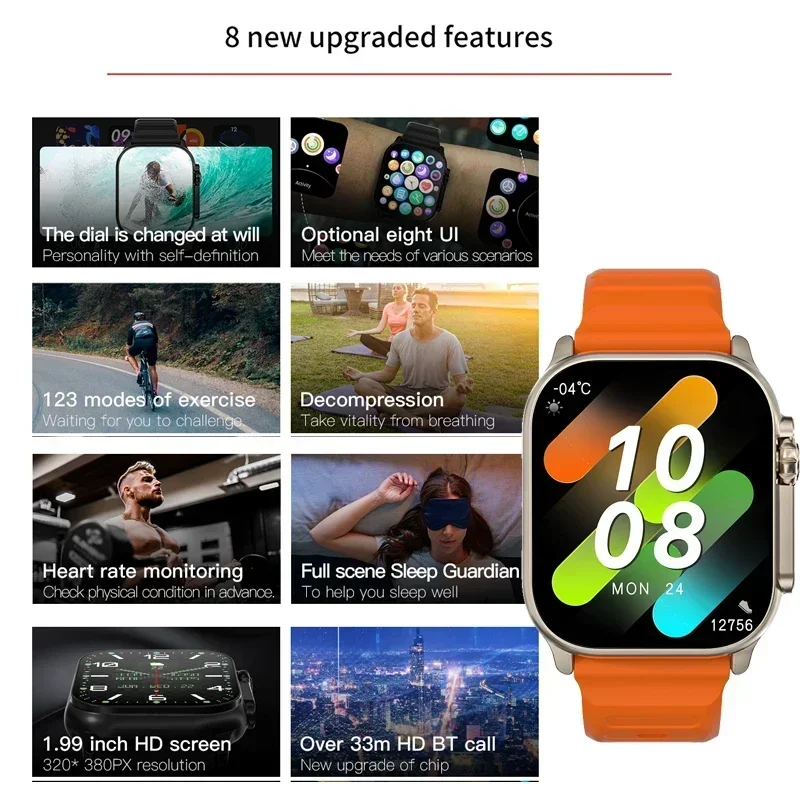 New Series 9 Watch PK HK8 PRO  - огляд і ціна Smartwatch Watches For Women With Gps