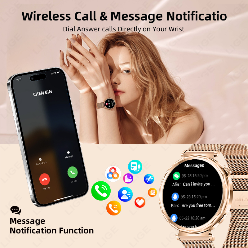LIGE 2026 New Smart Watch Wome - огляд і ціна Watches Ladies Smartwatch