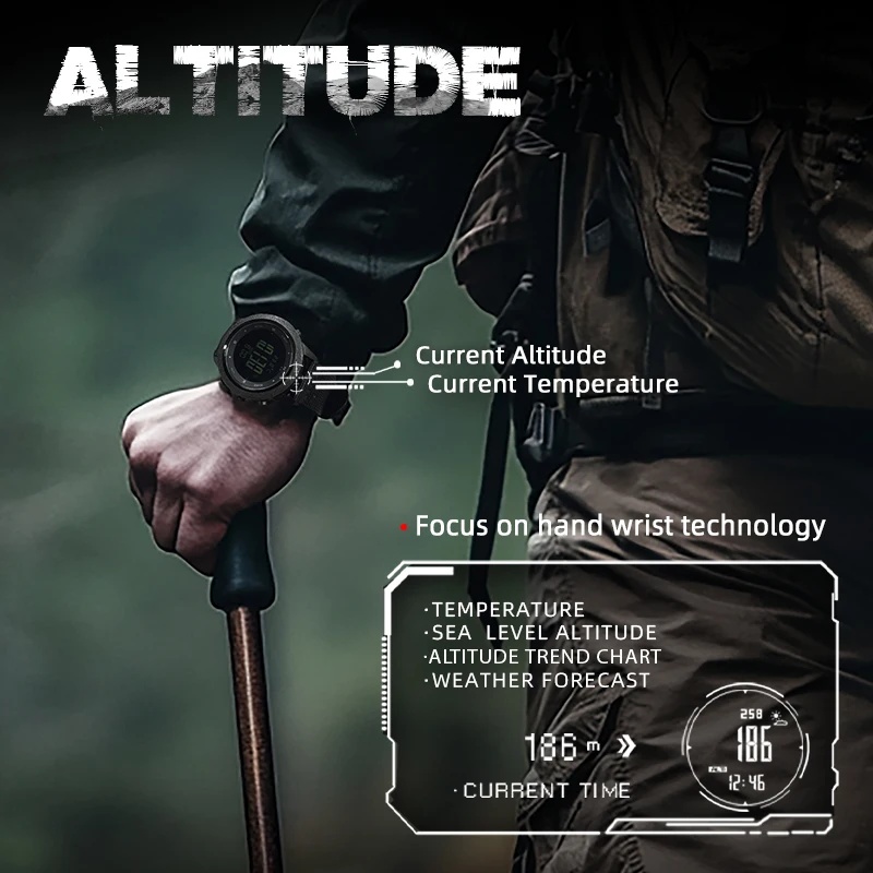NORTH EDGE APACHE-46 Men Digit - огляд і ціна Altimeter Compass Watch